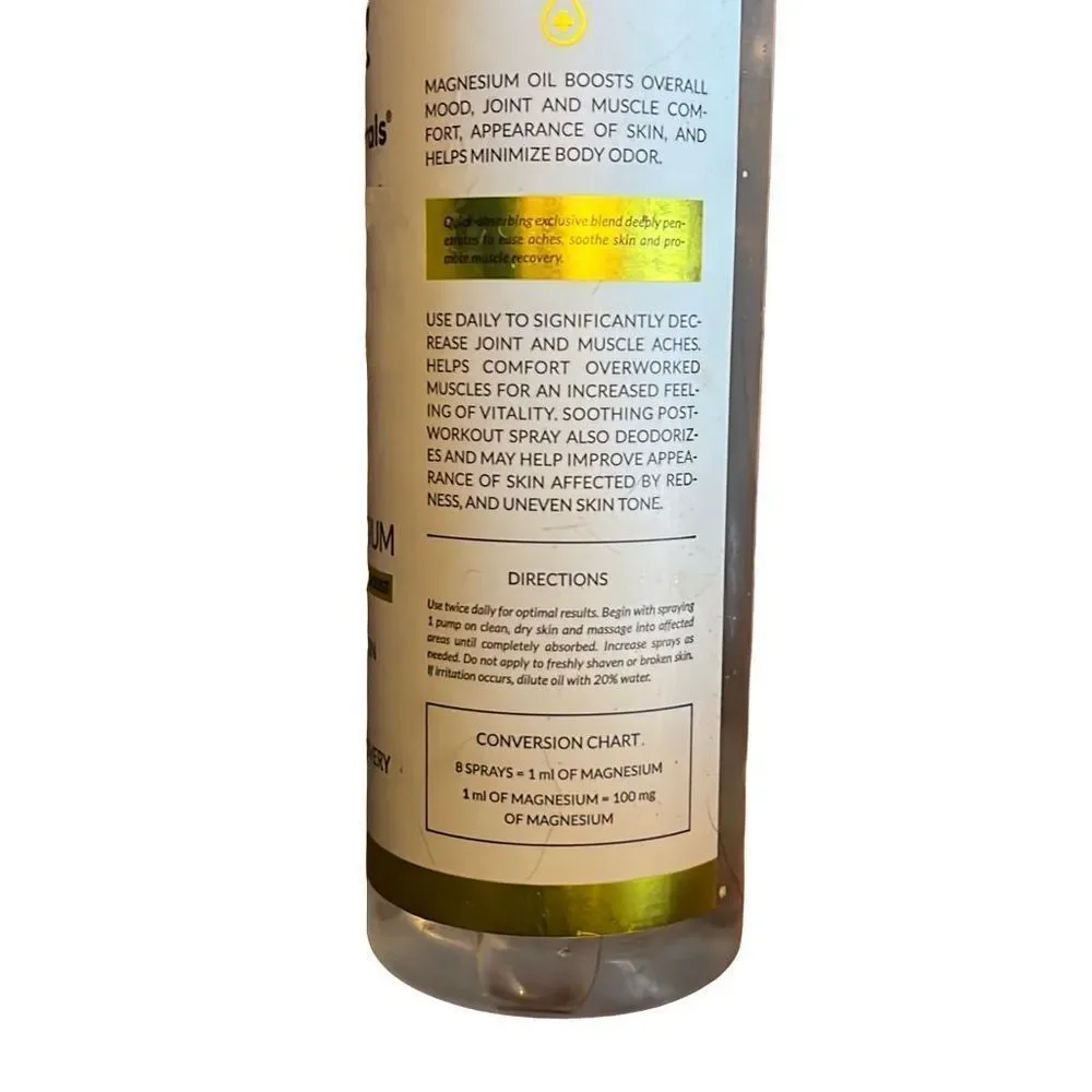 ArtNaturals Skin Care Magnesium Oil‎ 12.8 oz New
